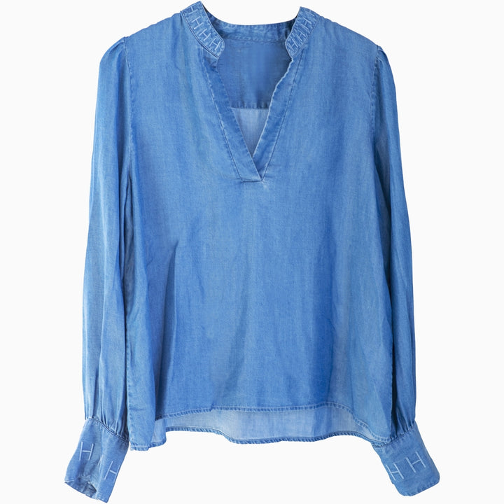 HÉST AS Mia Shirt Blouse Woven Blouse/Top/Shirt Blue